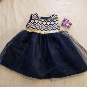 Blueberi Boulevard girls size 24 month dress blue tulle